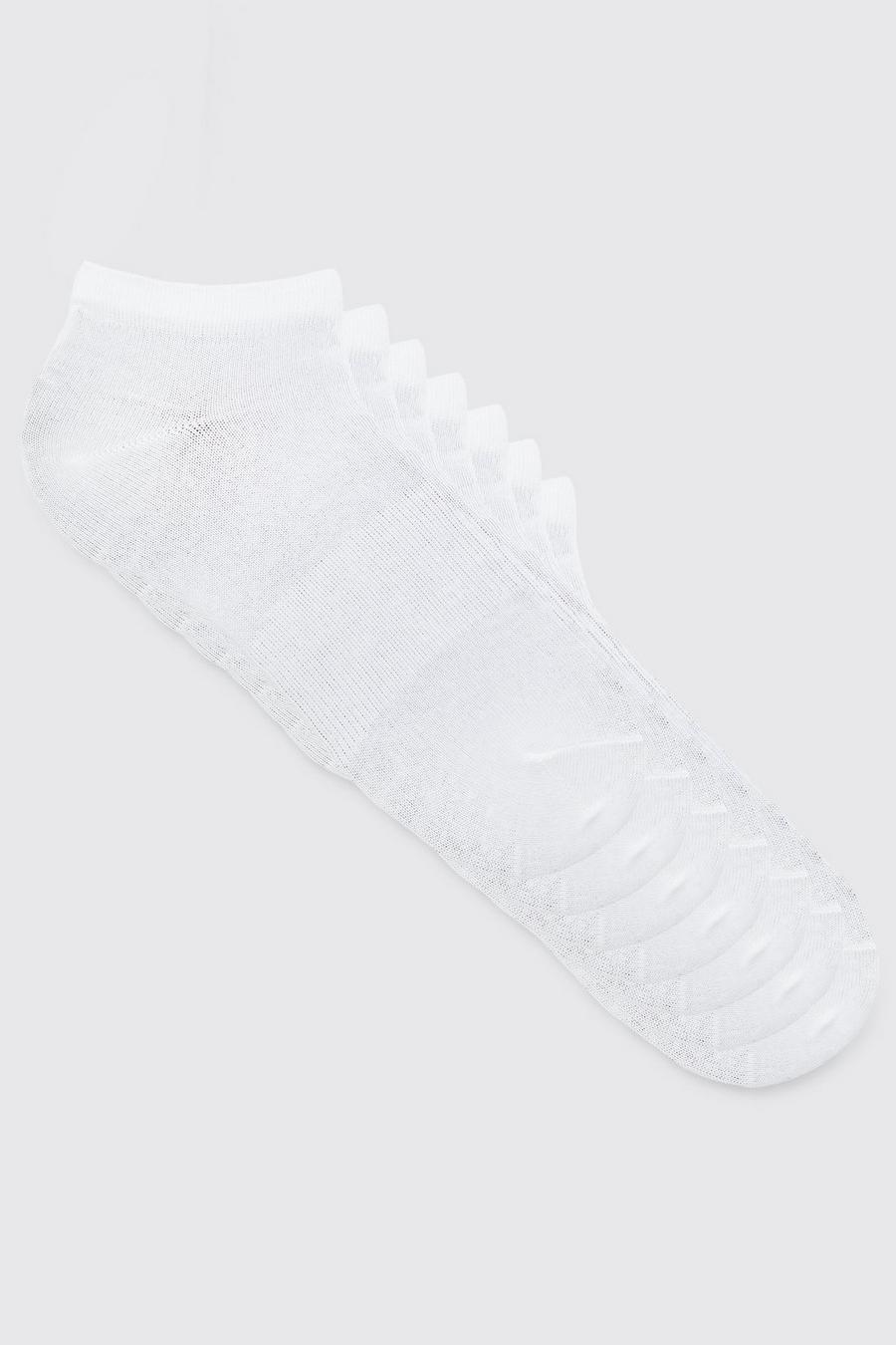 Pack de 7 pares de calcetines deportivos lisos, White image number 1