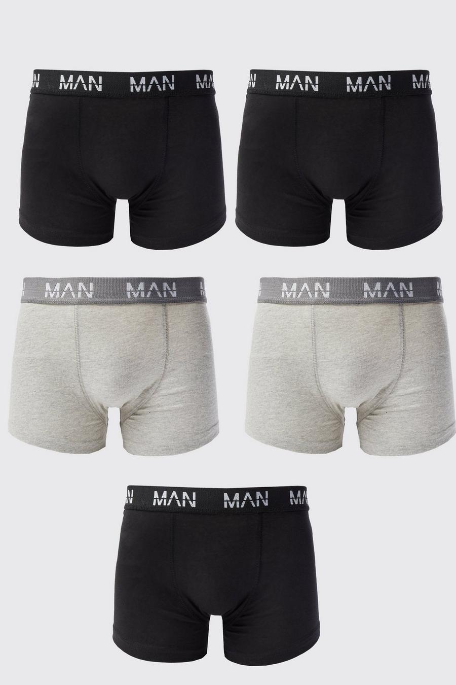 Multi 5 Pack Man Mixed Colour Trunks image number 1