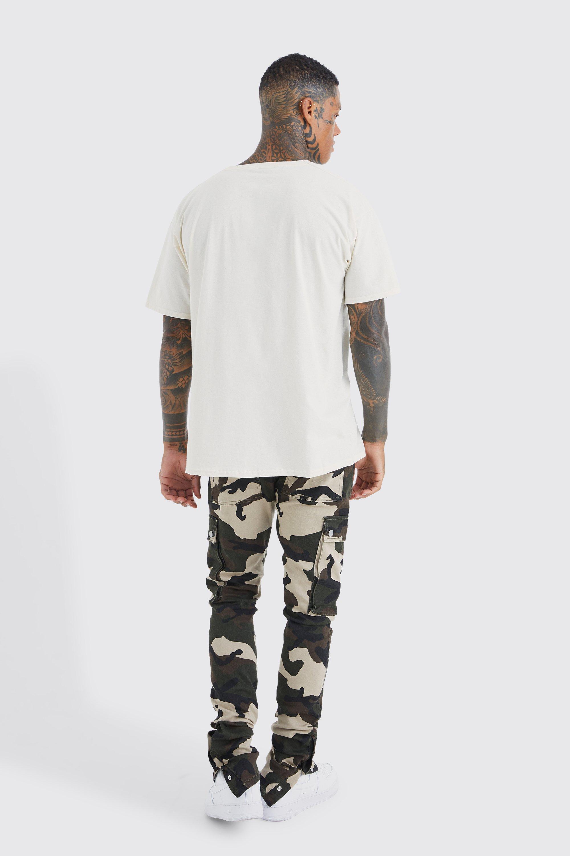 Pacsun drop skinny sale camo cargo jogger pants