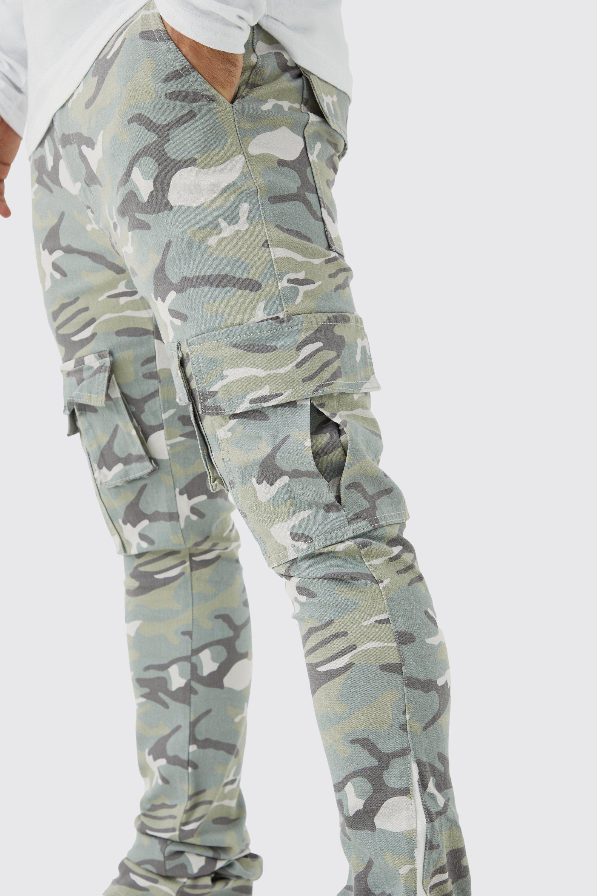 Boohoo camo cargo on sale pants