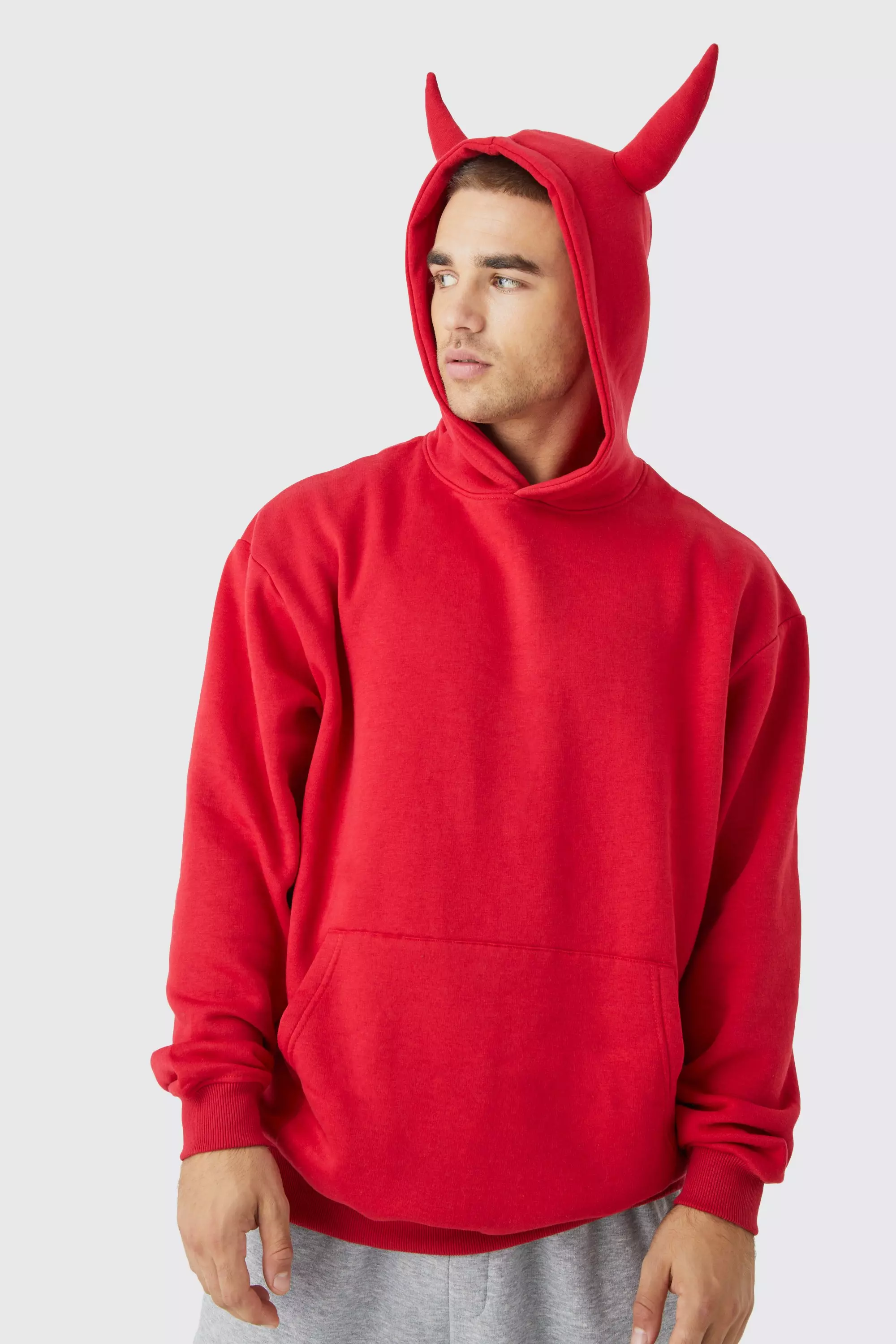 Oversized Devil Horn Hoodie