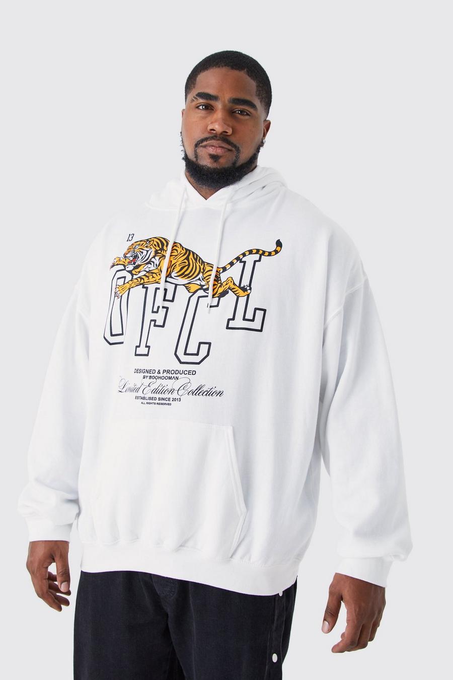 White bianco Plus Offcl Tiger Hoodie image number 1