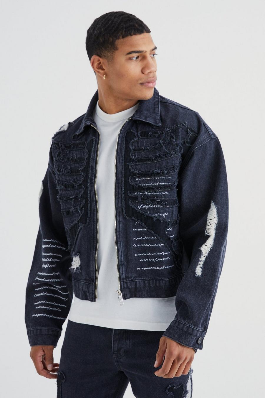 Black adidas Originals x Kerwin Frost faux fur print sports jacket