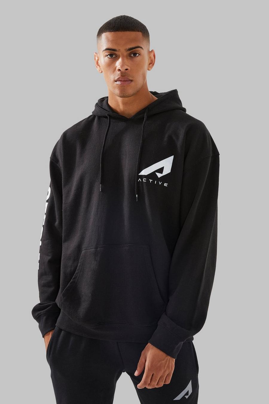 Black Man Active Oversized Official Hoodie