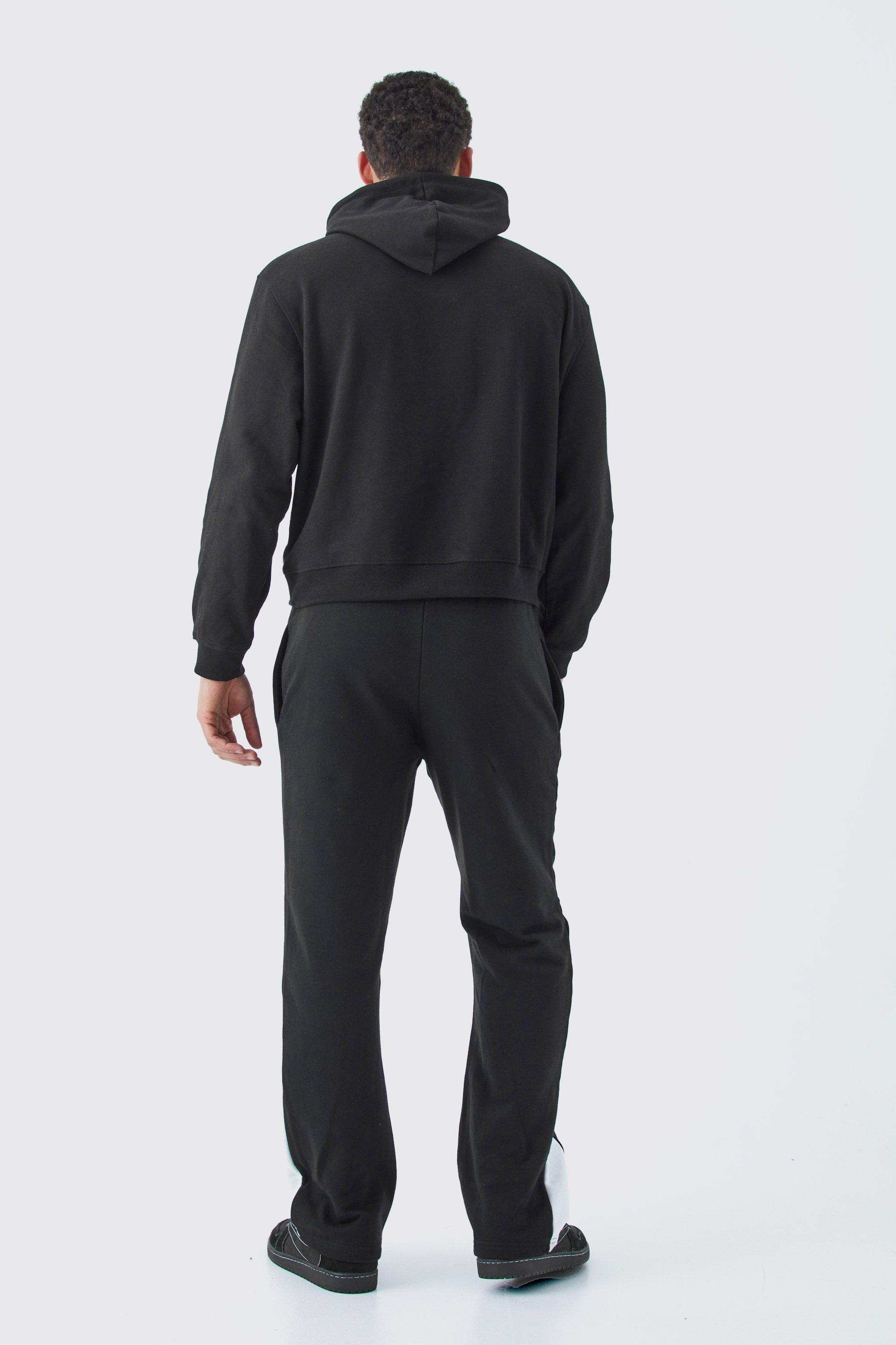 Black loopback cargo joggers hotsell
