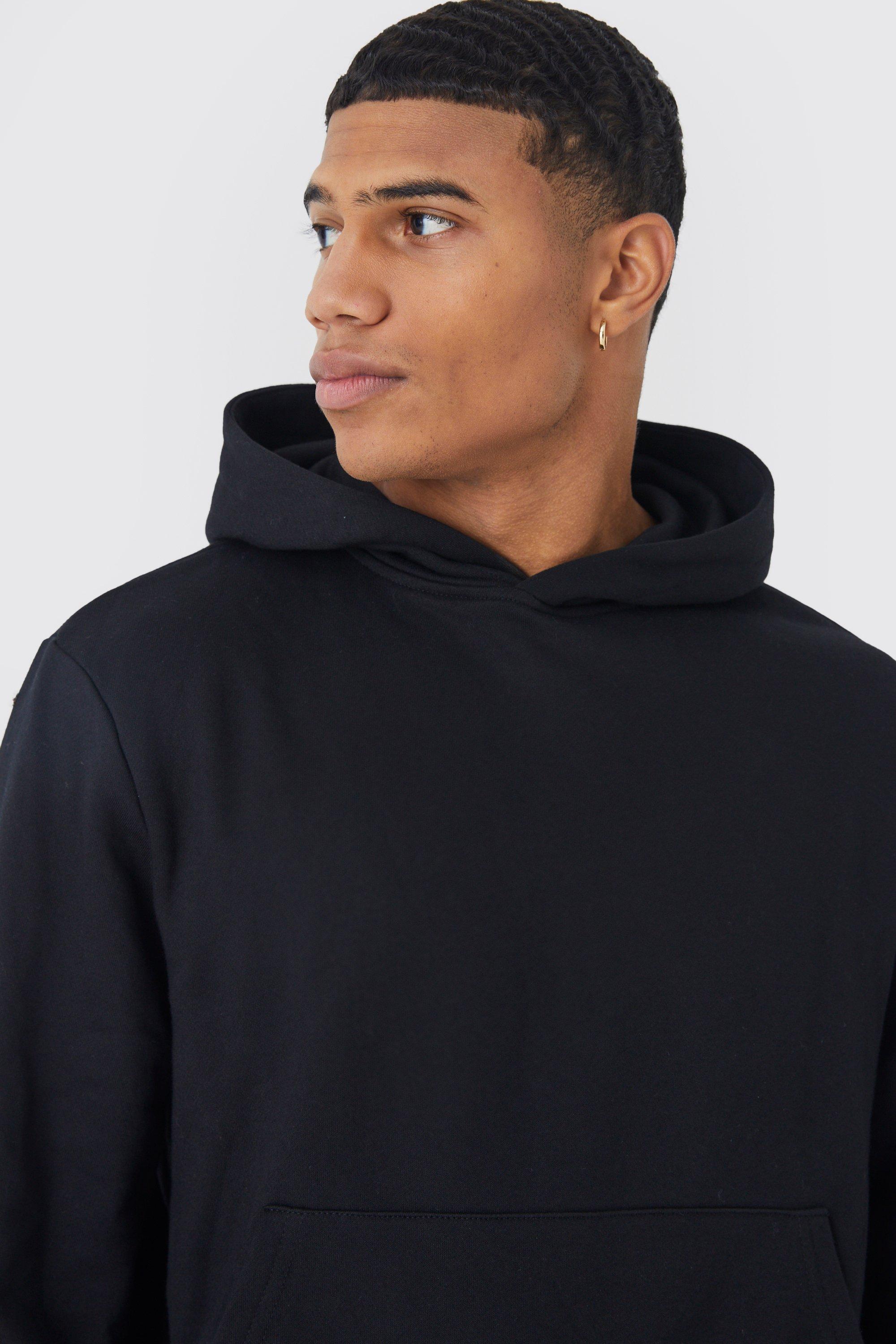 Black hoodie online boohoo