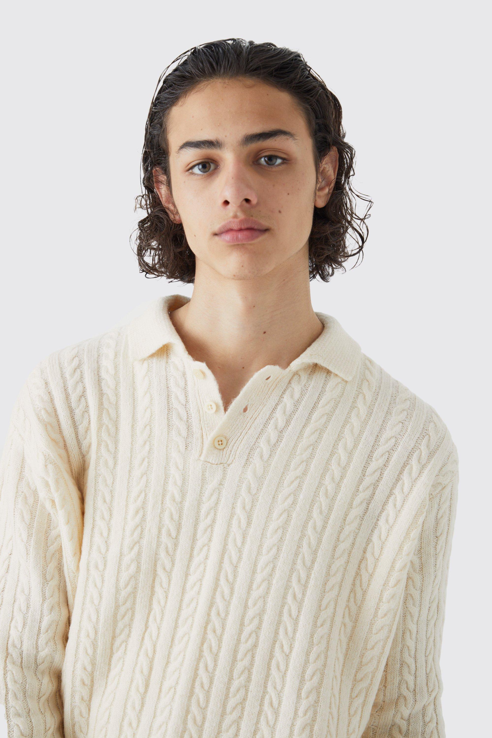 Polo long sleeve knit best sale