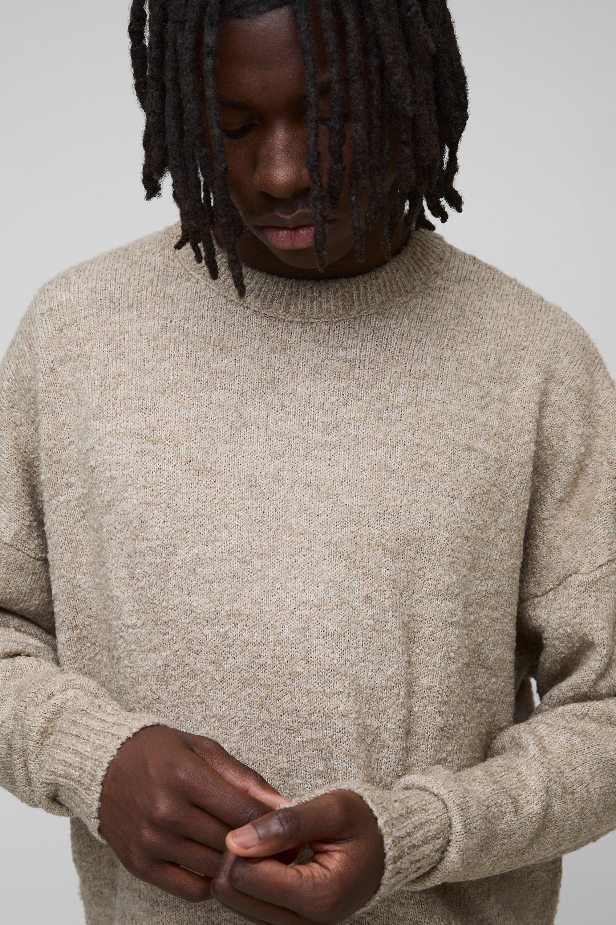 SIGNATURE BOUCLE KNIT SWEATER – www.