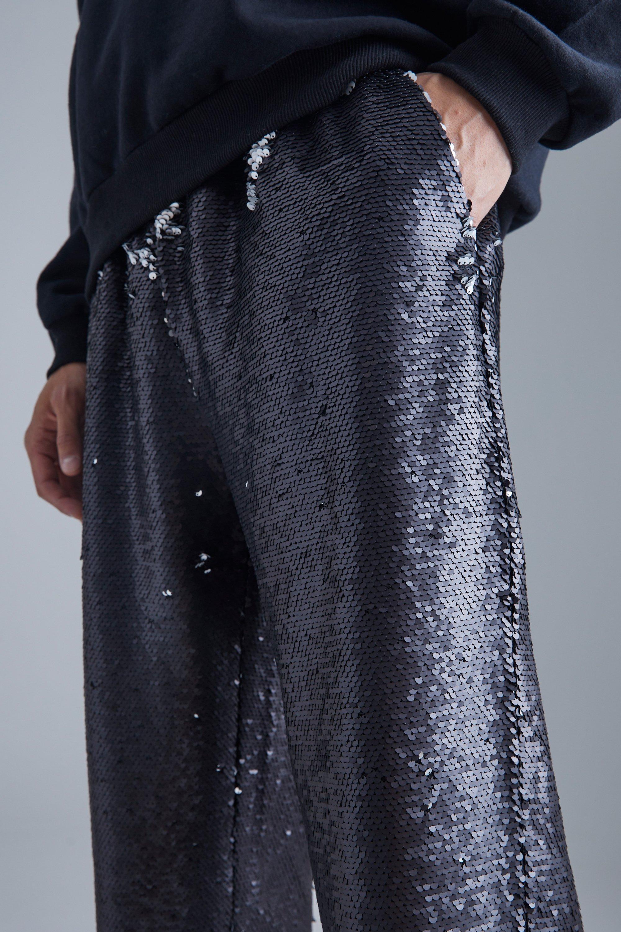 Relaxed Fit Sequin Trouser boohoo