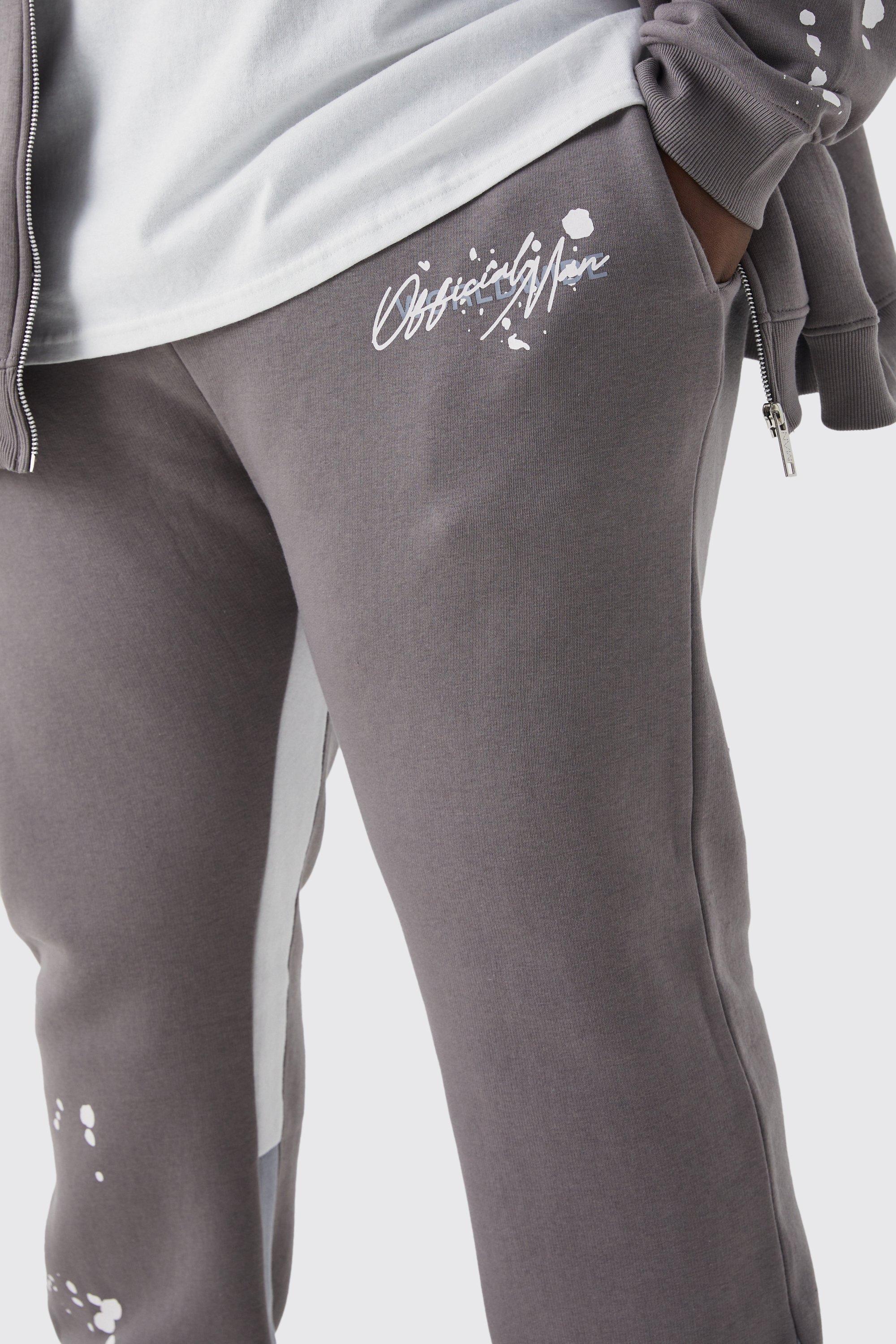 Plus Slim Stacked Flare Gusset Jogger