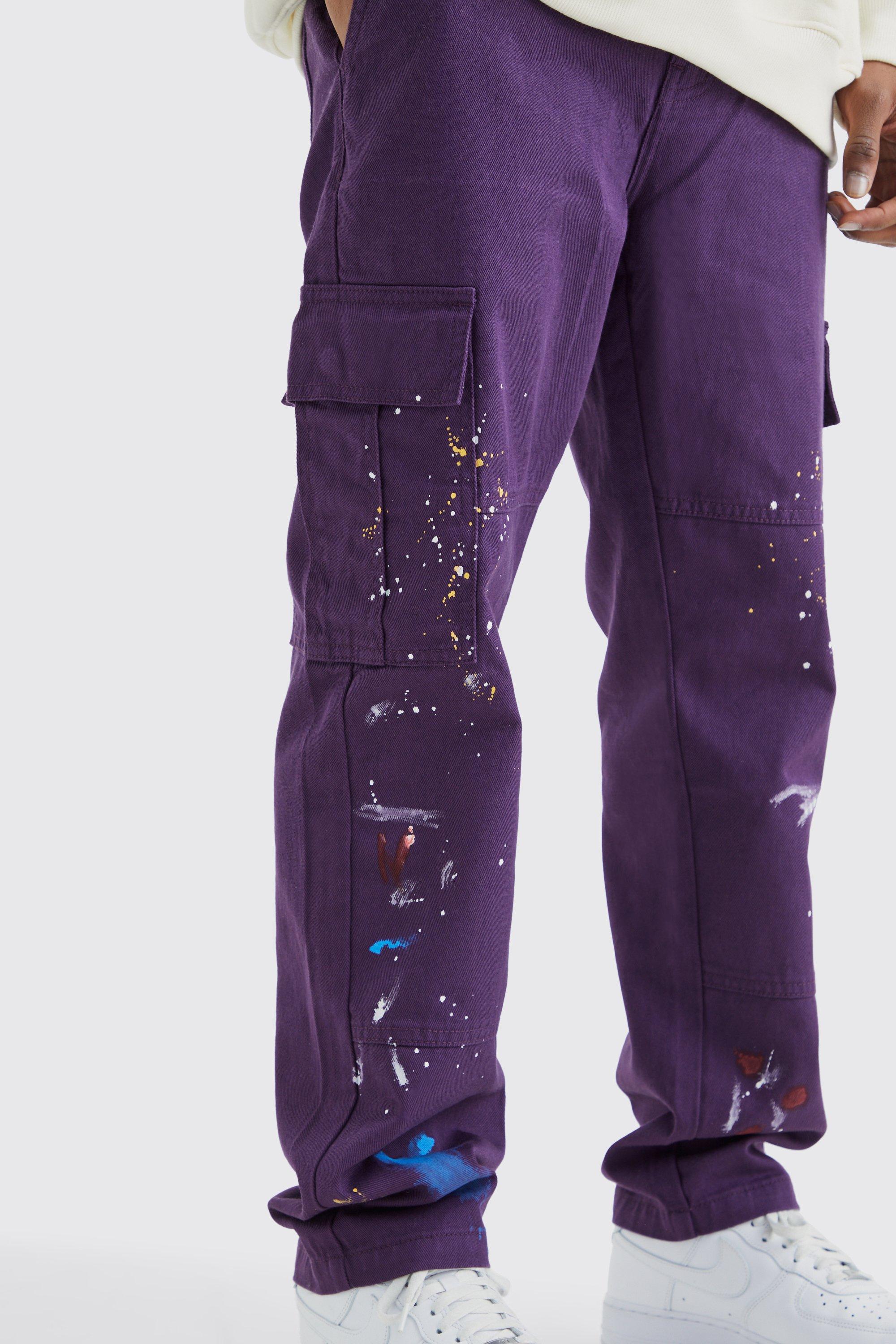 Purple store combat trousers