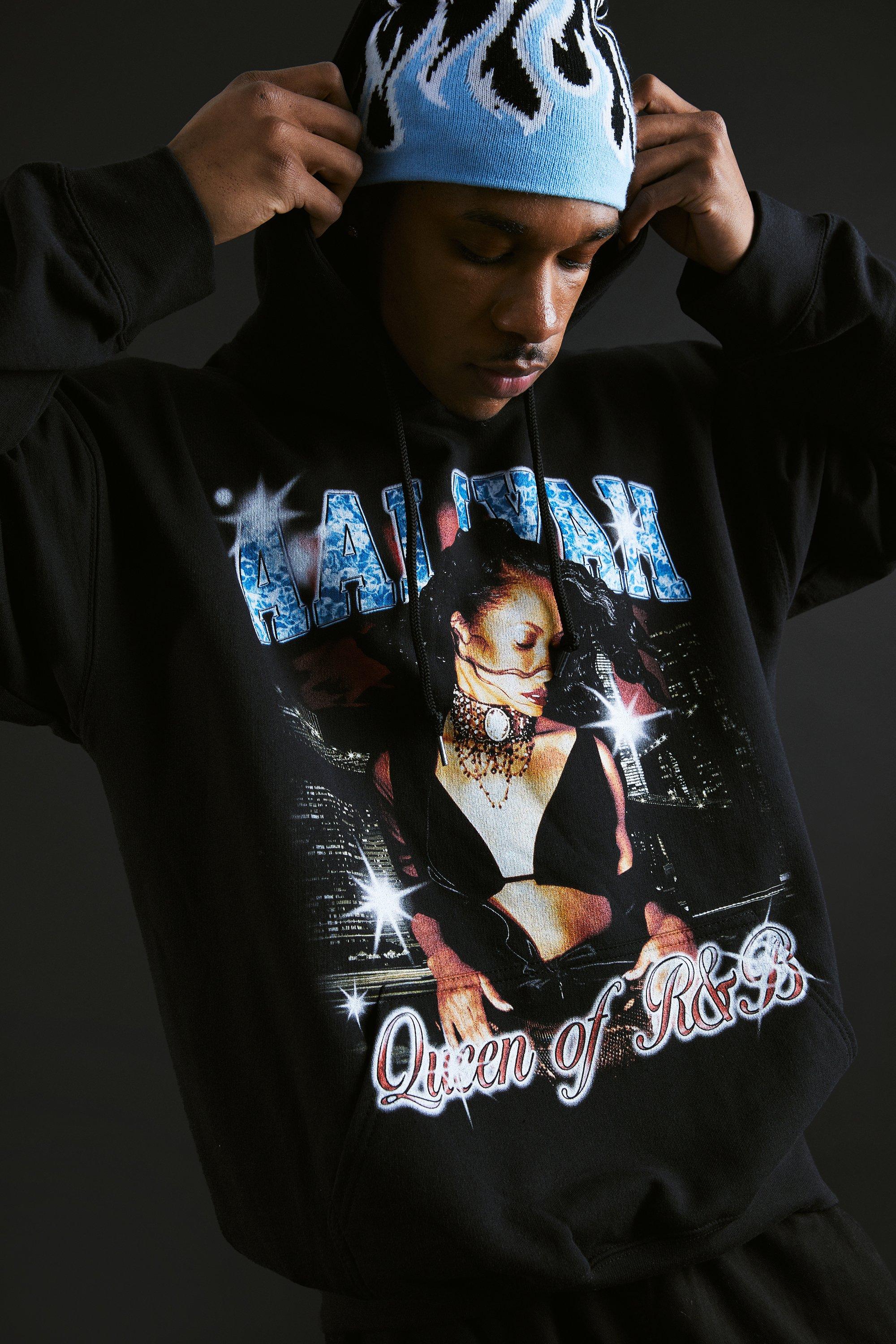 Oversized Aaliyah License Hoodie