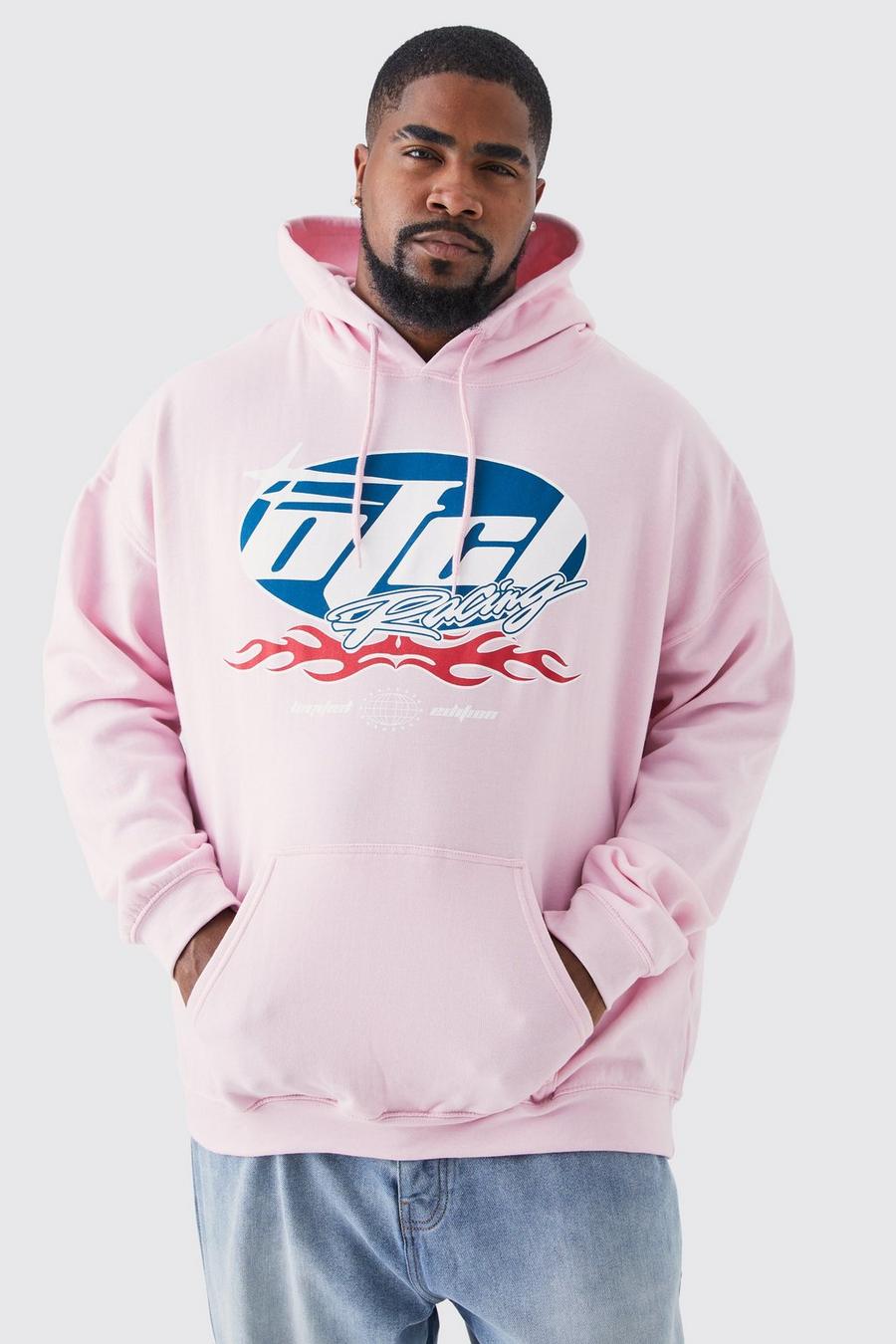 Light pink rosa Plus Ofcl Graphic Hoodie