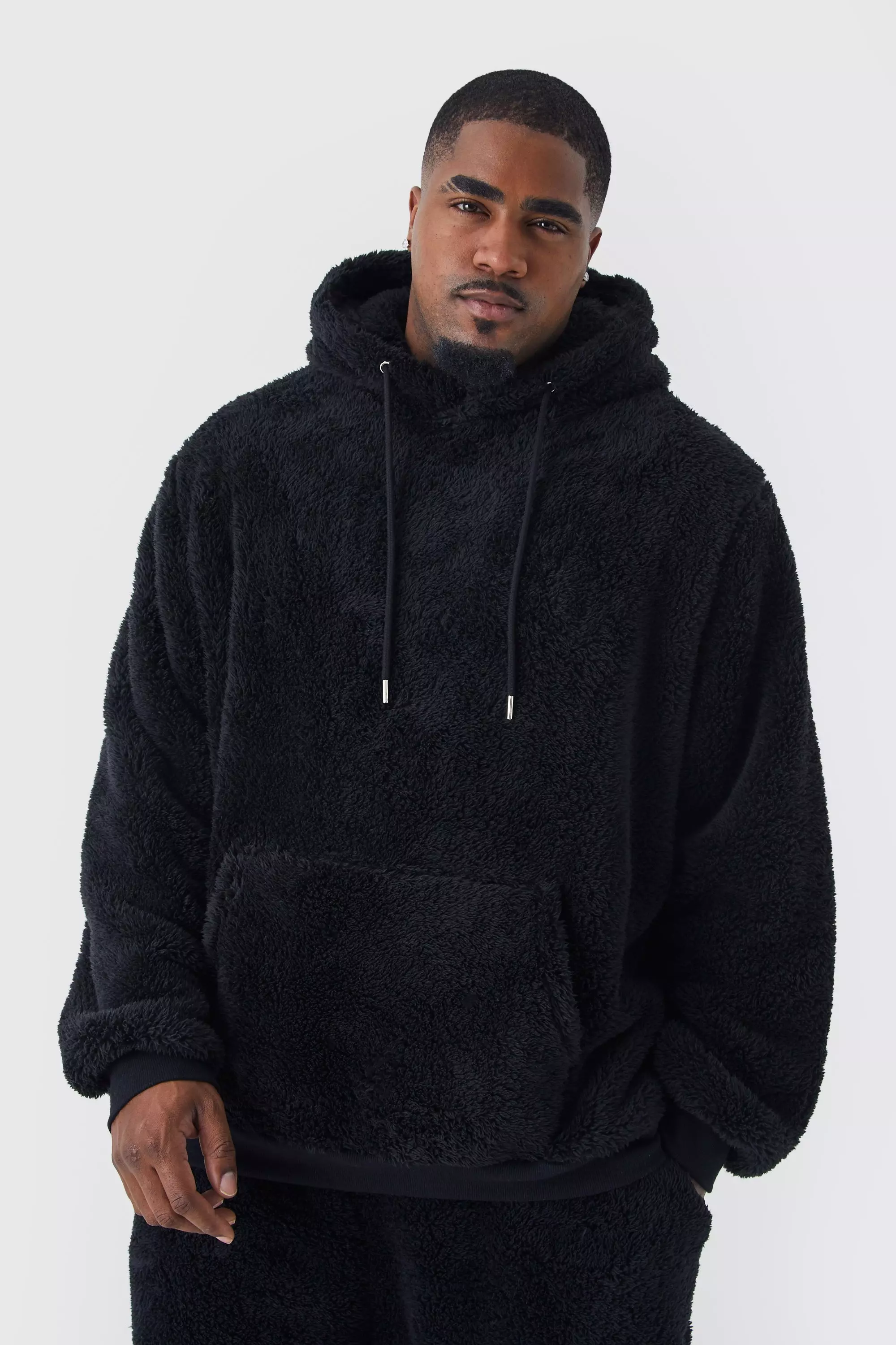 Plus Borg Over The Head Hoodie