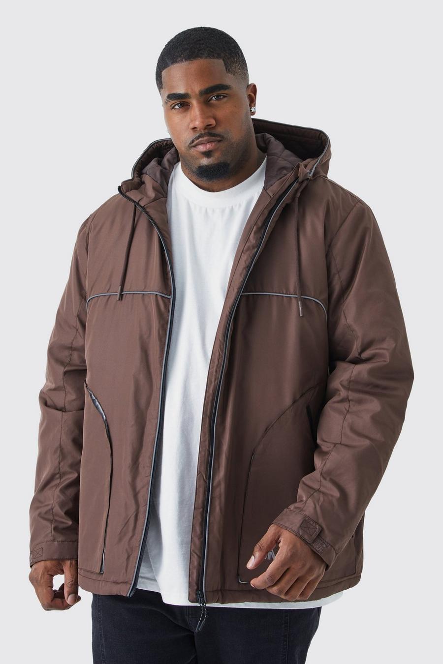 Chocolate Plus Relaxed Riptstop Jacket With Reflective image number 1