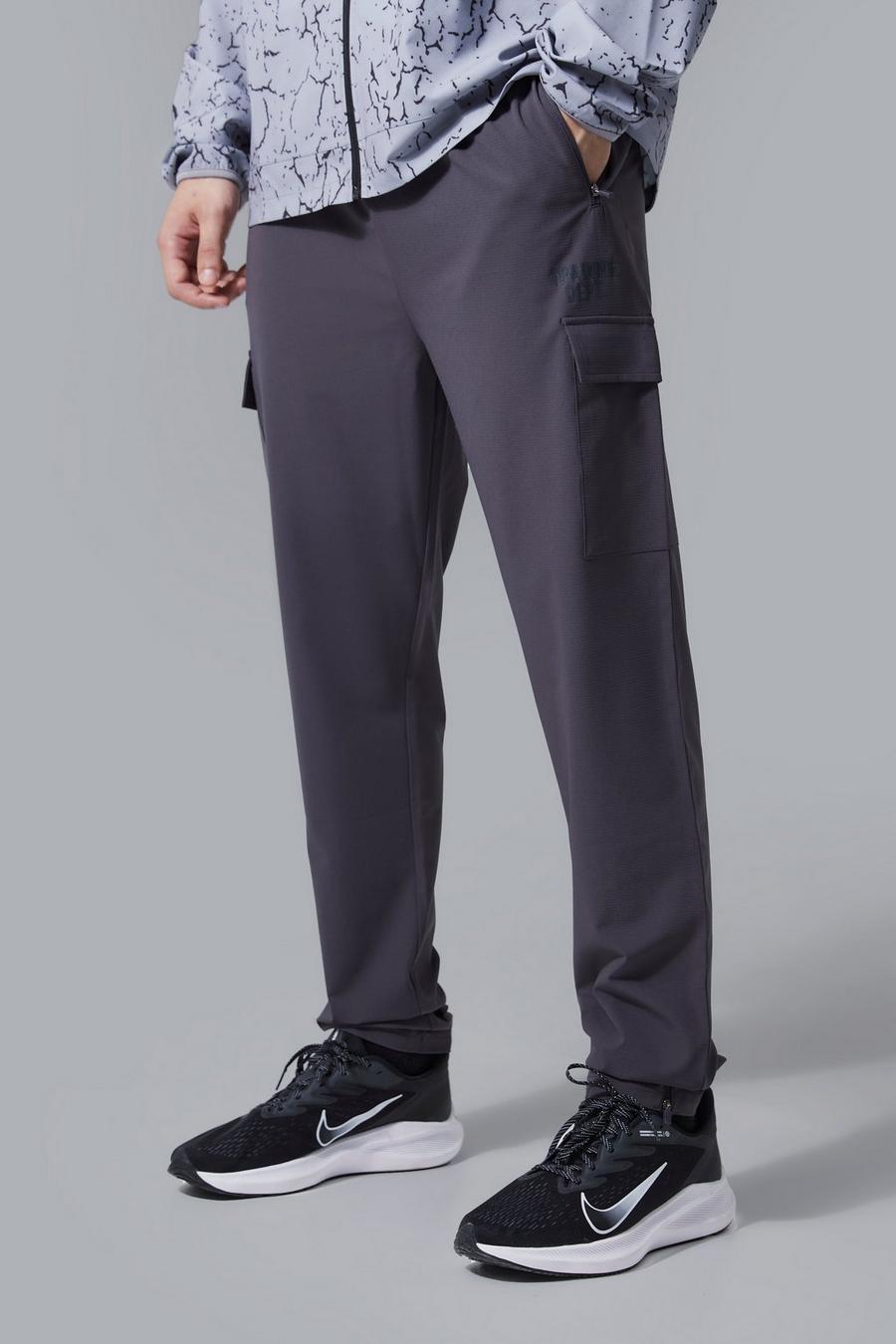 Pantalón deportivo Tall Active cargo ajustado, Charcoal image number 1