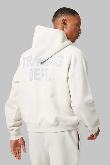 Active Training Dept Boxy Hoodie light grey