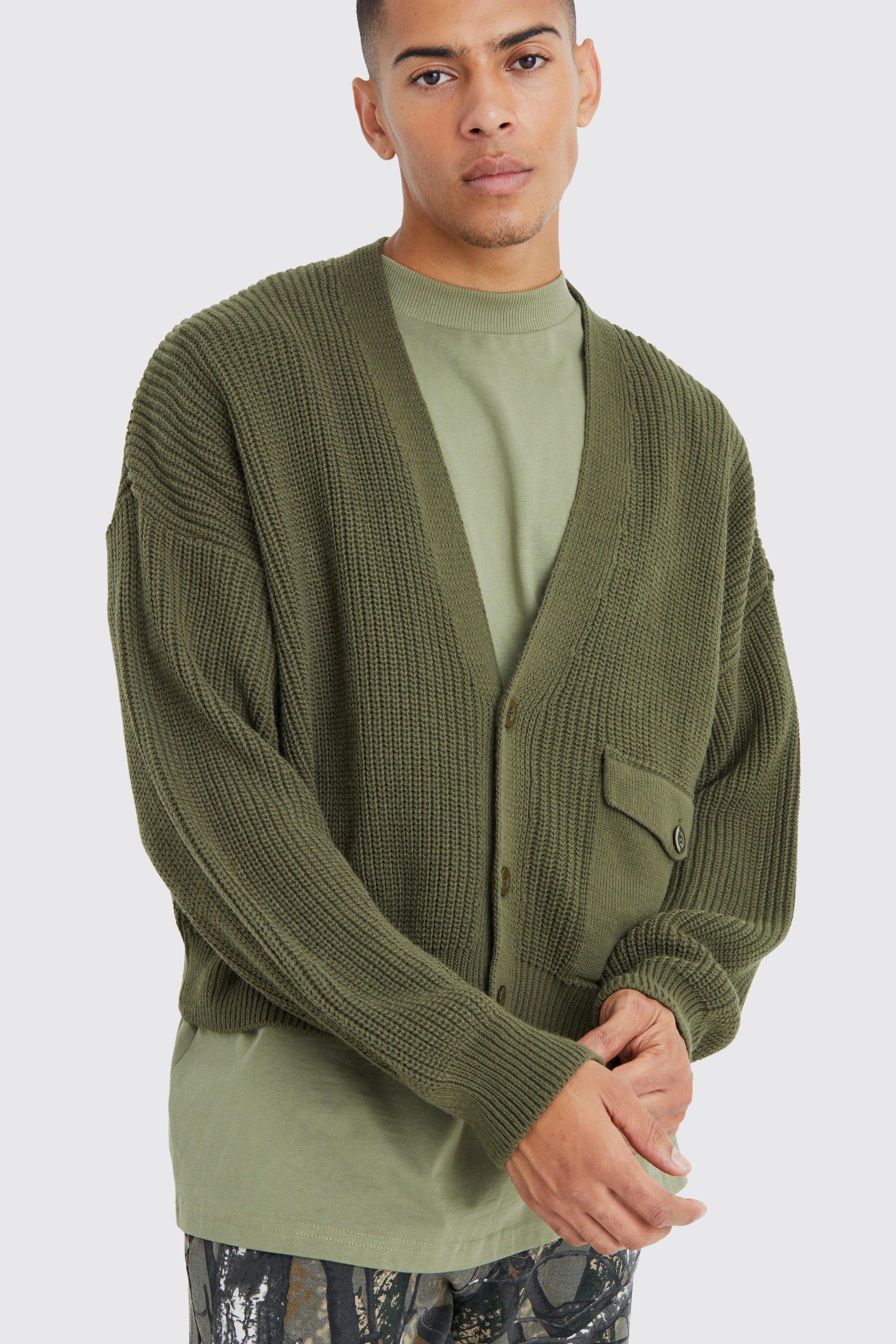 Patch pocket clearance cardigan