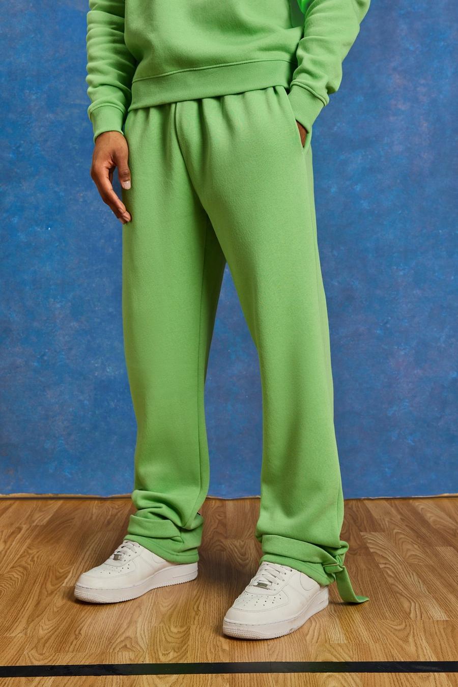 Forest green Relaxed Fit 'M' Graphic Buckle Hem Jogger