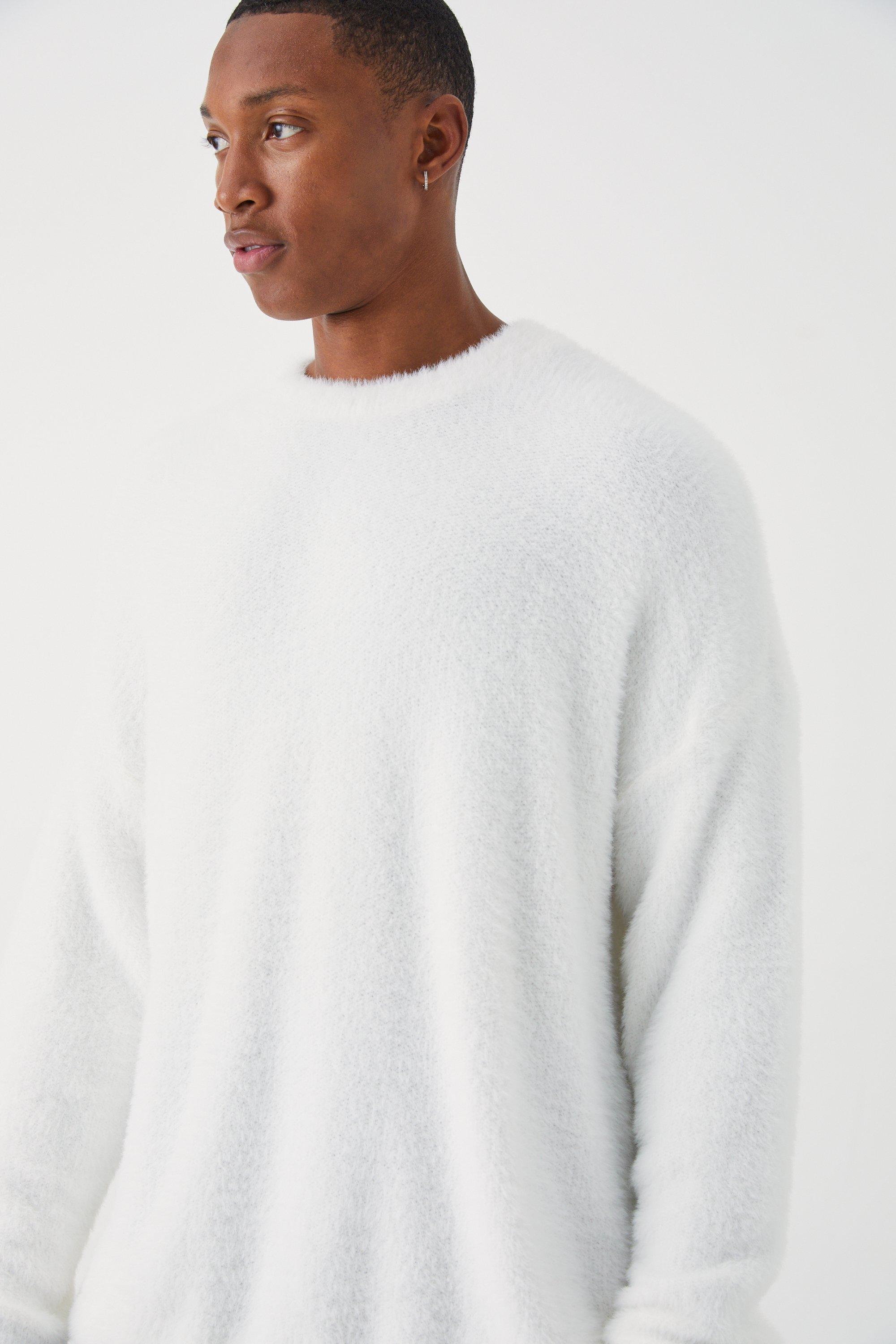 Fluffy shop oversized jumper