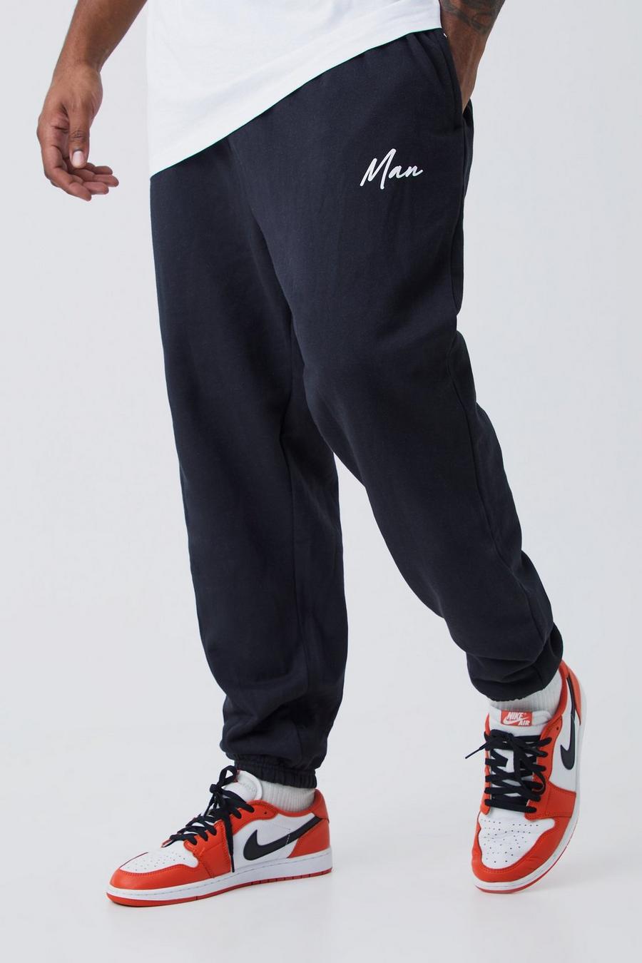 Black Plus Core Fit Man Signature Branded Sweatpant image number 1
