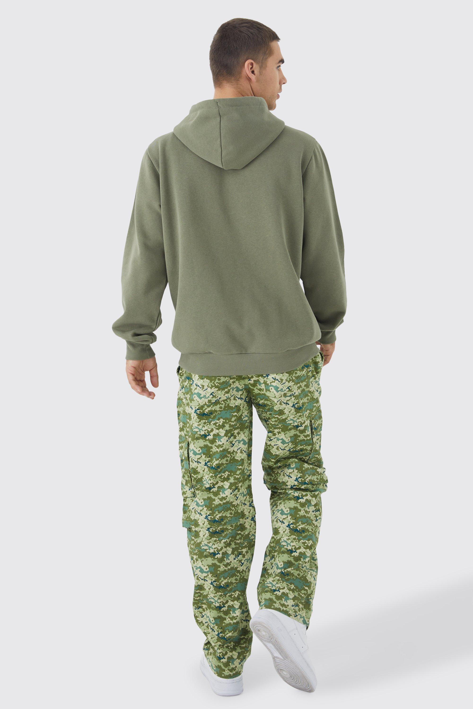 Zip off trousers e.s. camouflage