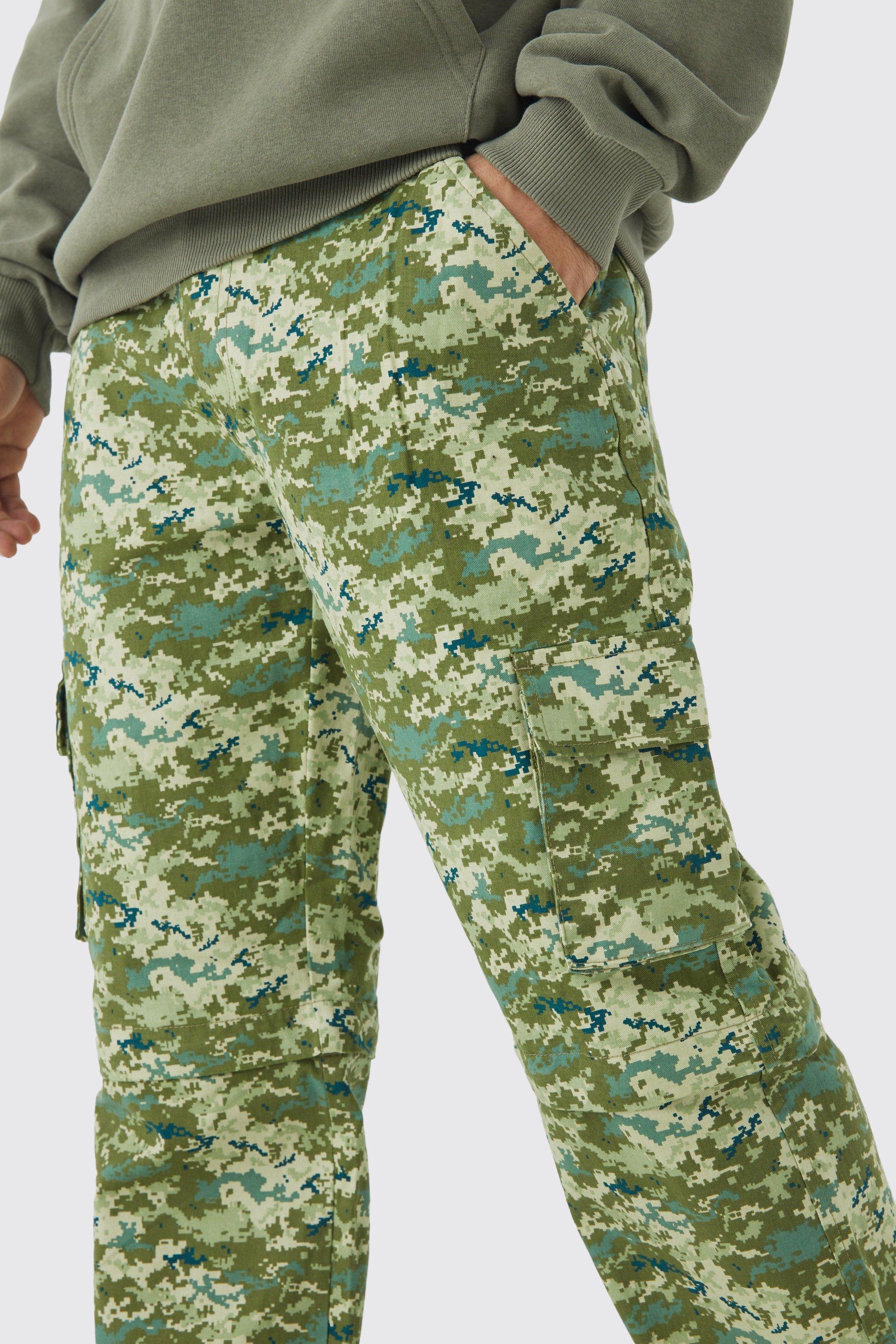 Camo zip clearance off pants