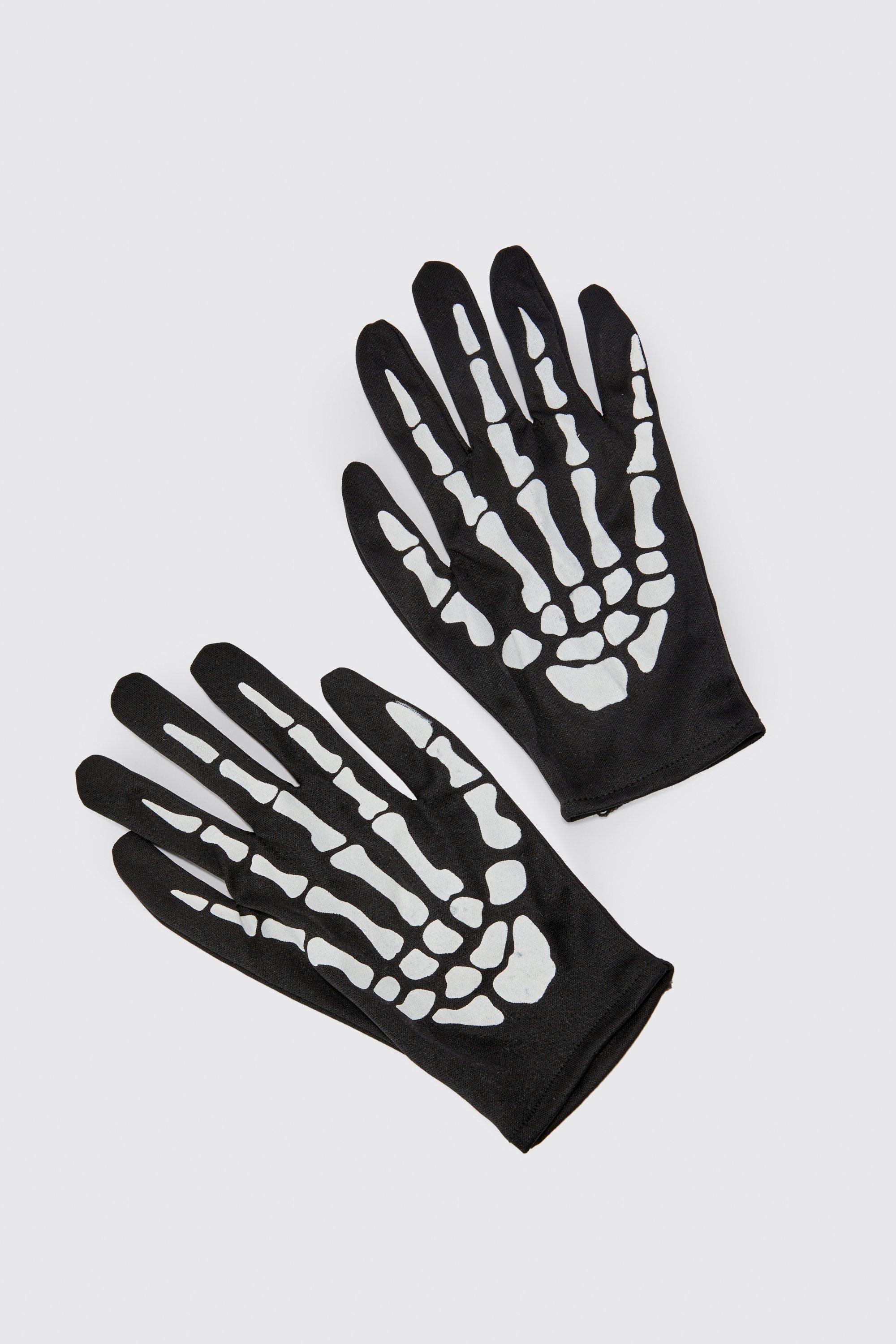 Skeleton Print Gloves