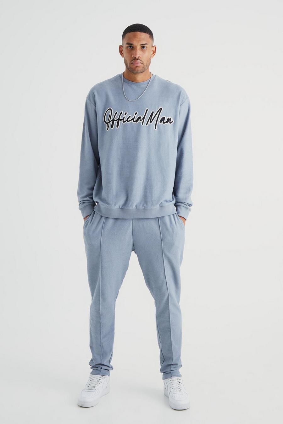 Tall Oversize Sweatshirt-Trainingsanzug, Grey