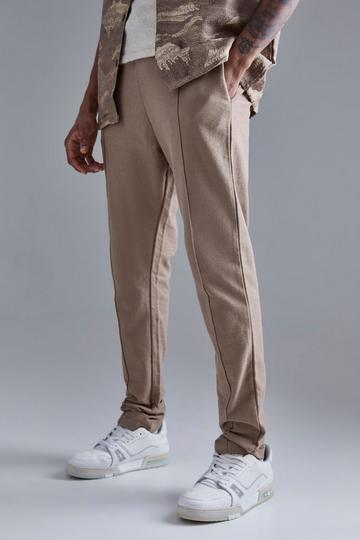 Tall Sim Tapered Slub Interlock Jogger taupe