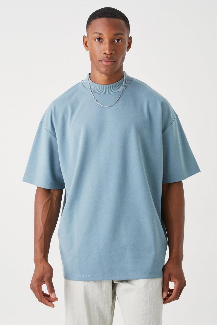 Camiseta oversize Premium súper gruesa, Slate grigio image number 1