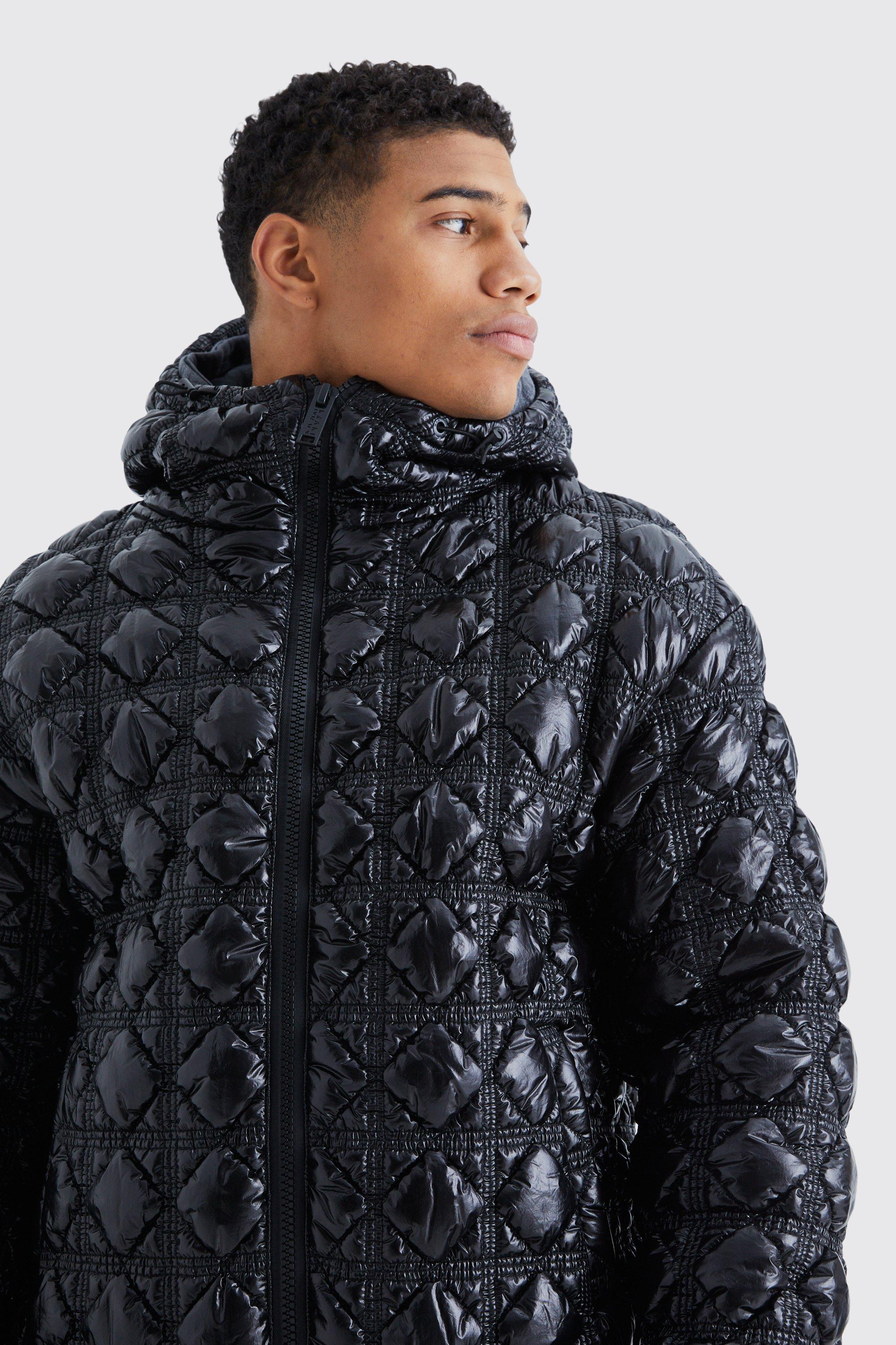 Boohoo puffer cheap jacket mens