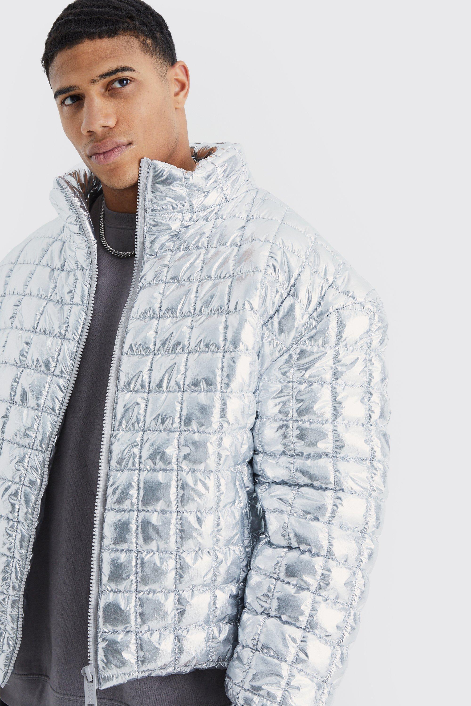 Silver bubble jacket outlet mens