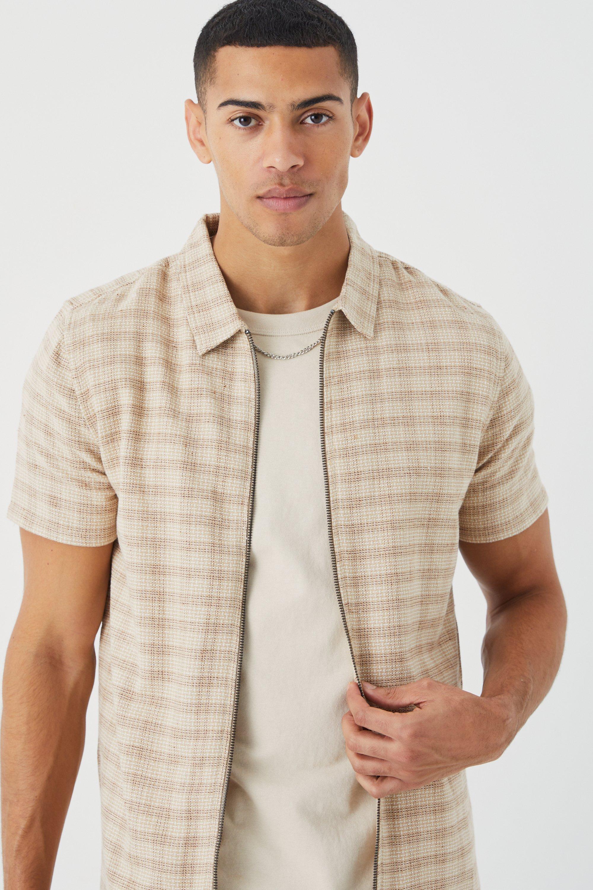 Sobrecamisa best sale cuadros corta