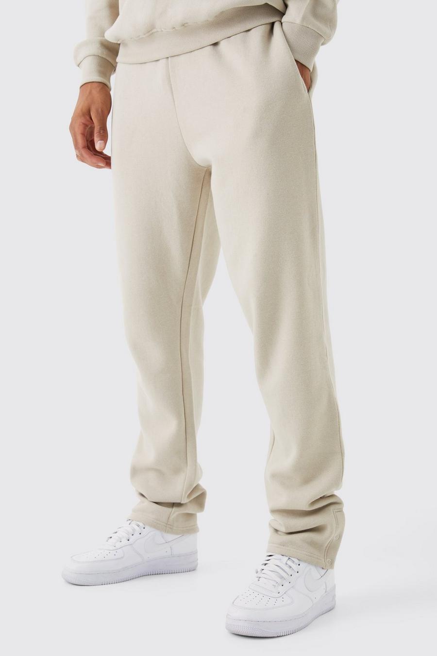 Pantaloni tuta Tall Regular Fit con spacco sul fondo, Stone image number 1