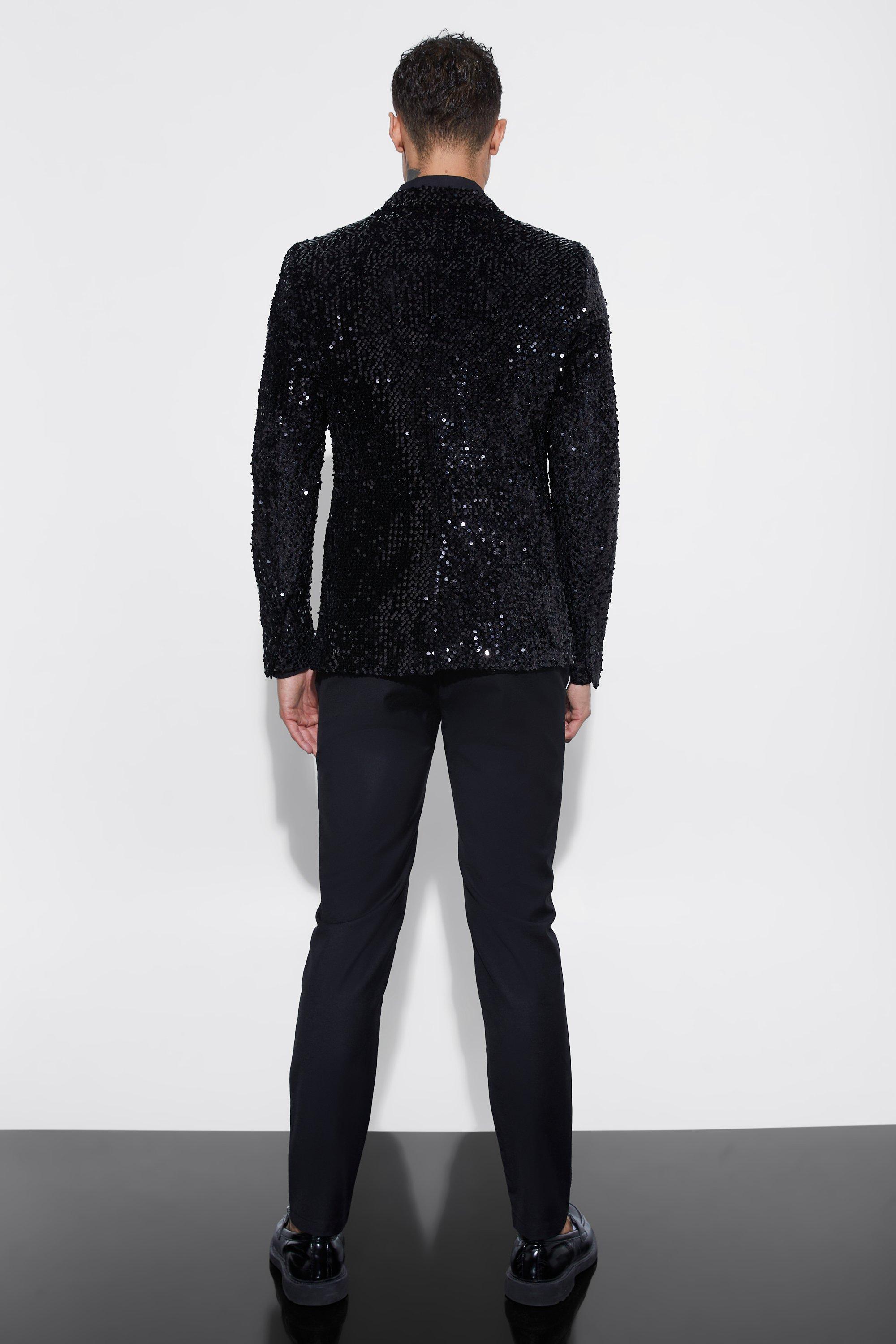 Mens hot sale sequin tailcoat