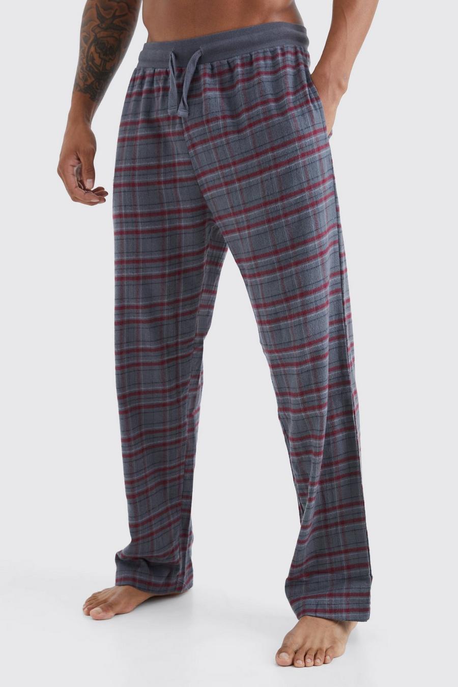 Pantalon de pyjama à carreaux, Grey