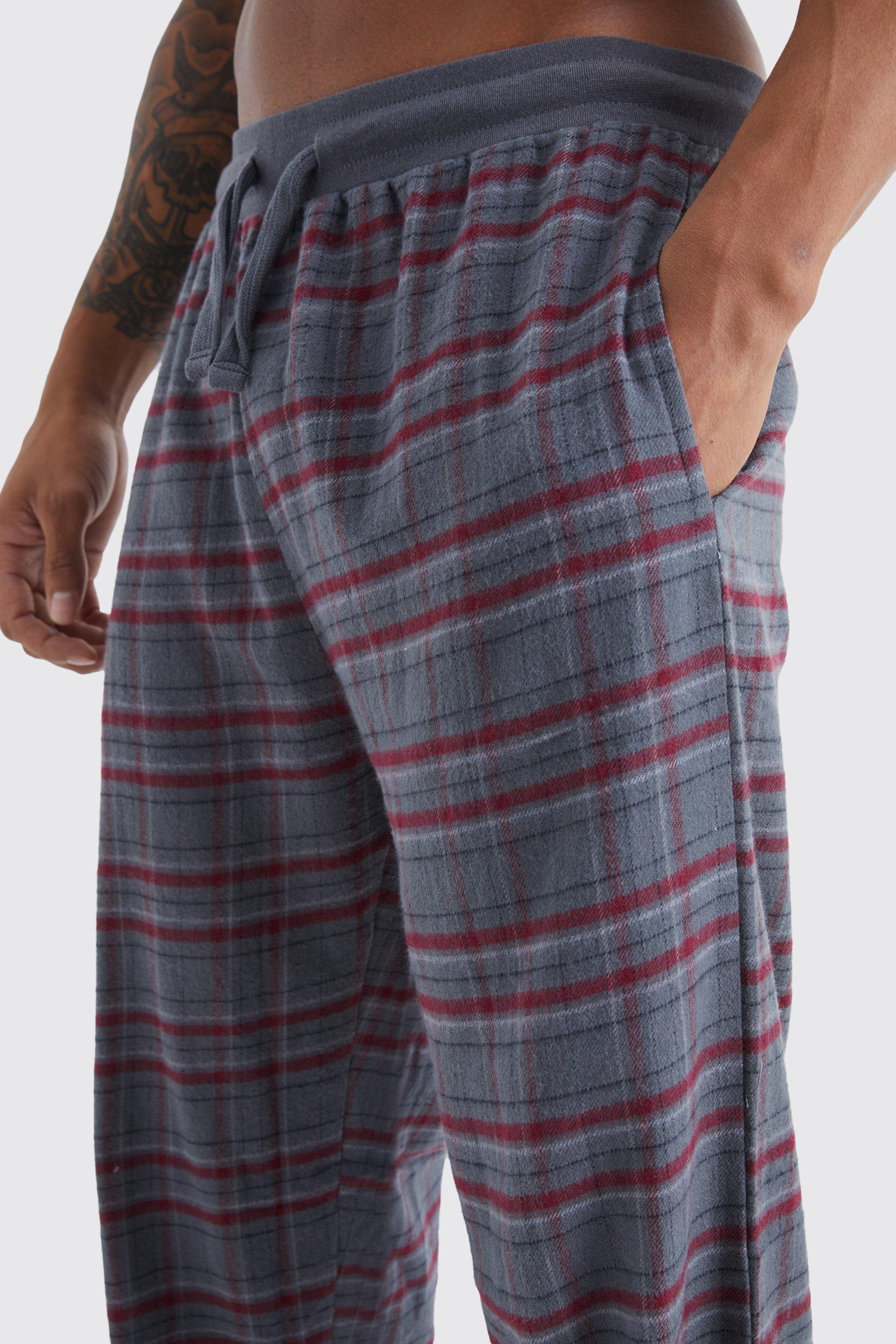 Pyjama bottoms checked hot sale