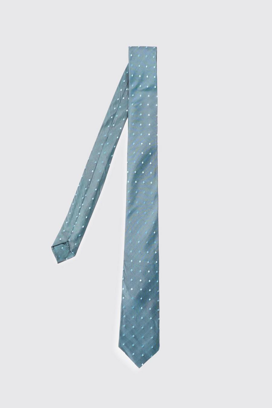 Blue Polka Dot Slim Tie image number 1