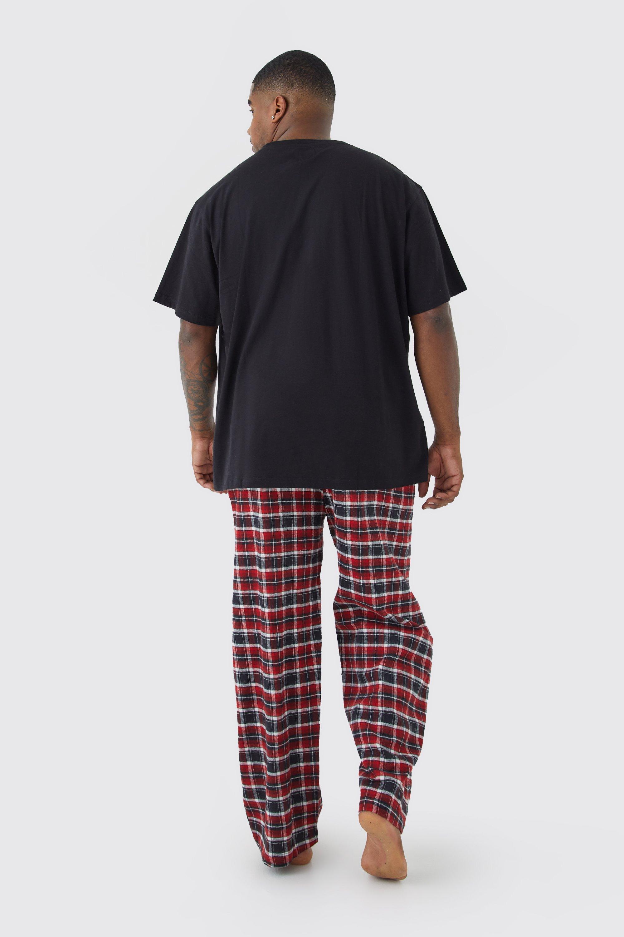 Red plaid pyjama discount bottoms