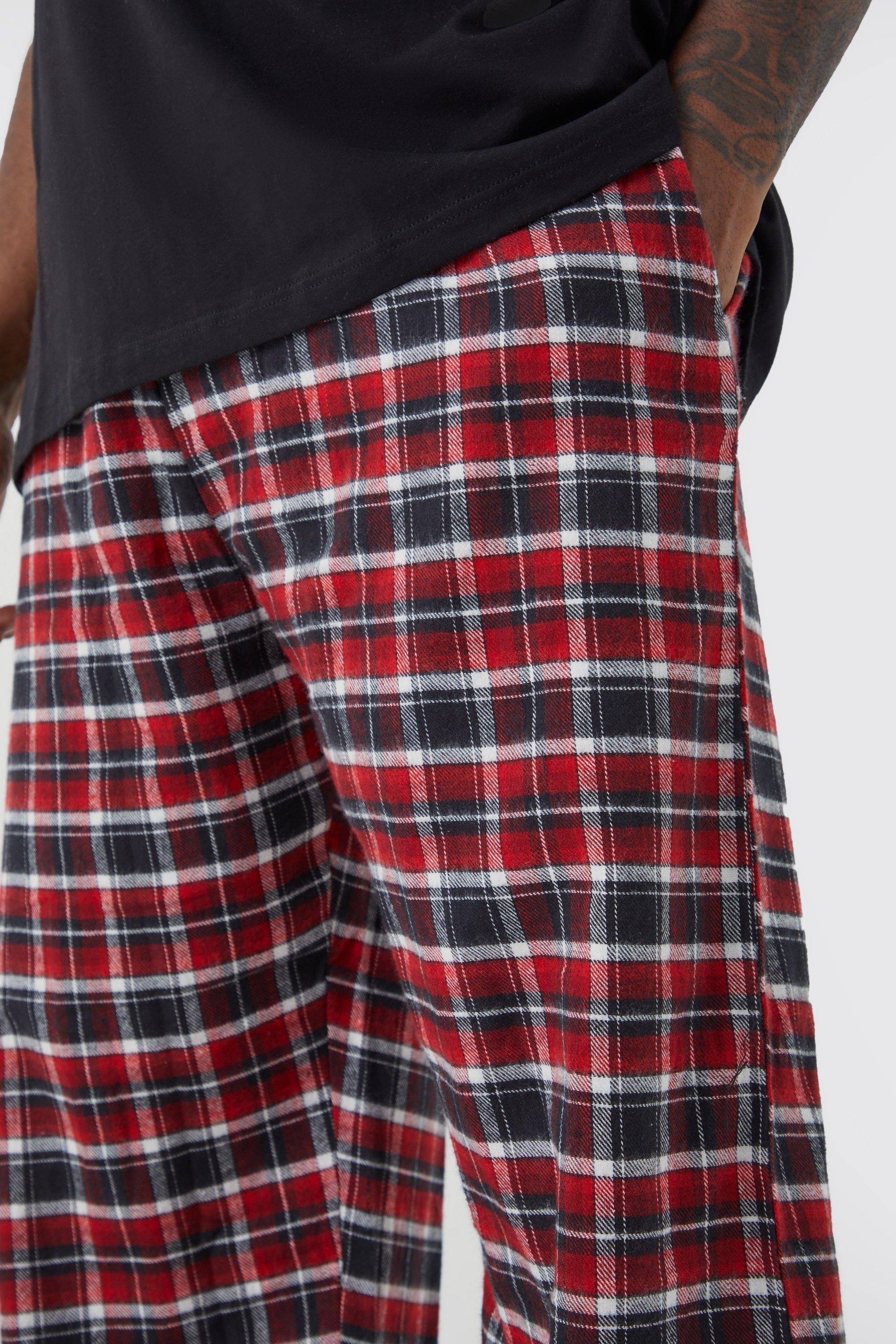 Red check pyjama discount shorts