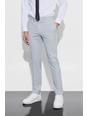 Light grey Skinny Fit Pinstripe Trouser