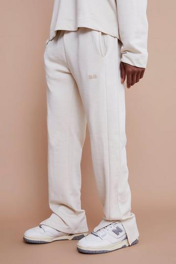 Regular Fit Split Hem Heavyweight Sweatpant ecru