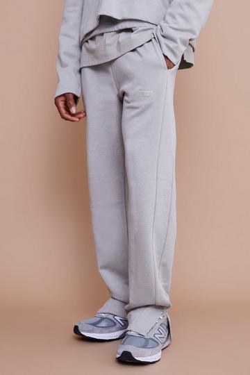 Regular Fit Split Hem Heavyweight Sweatpant dark grey