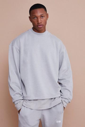 Oversized Boxy Heavyweight Sweatshirt ash grey