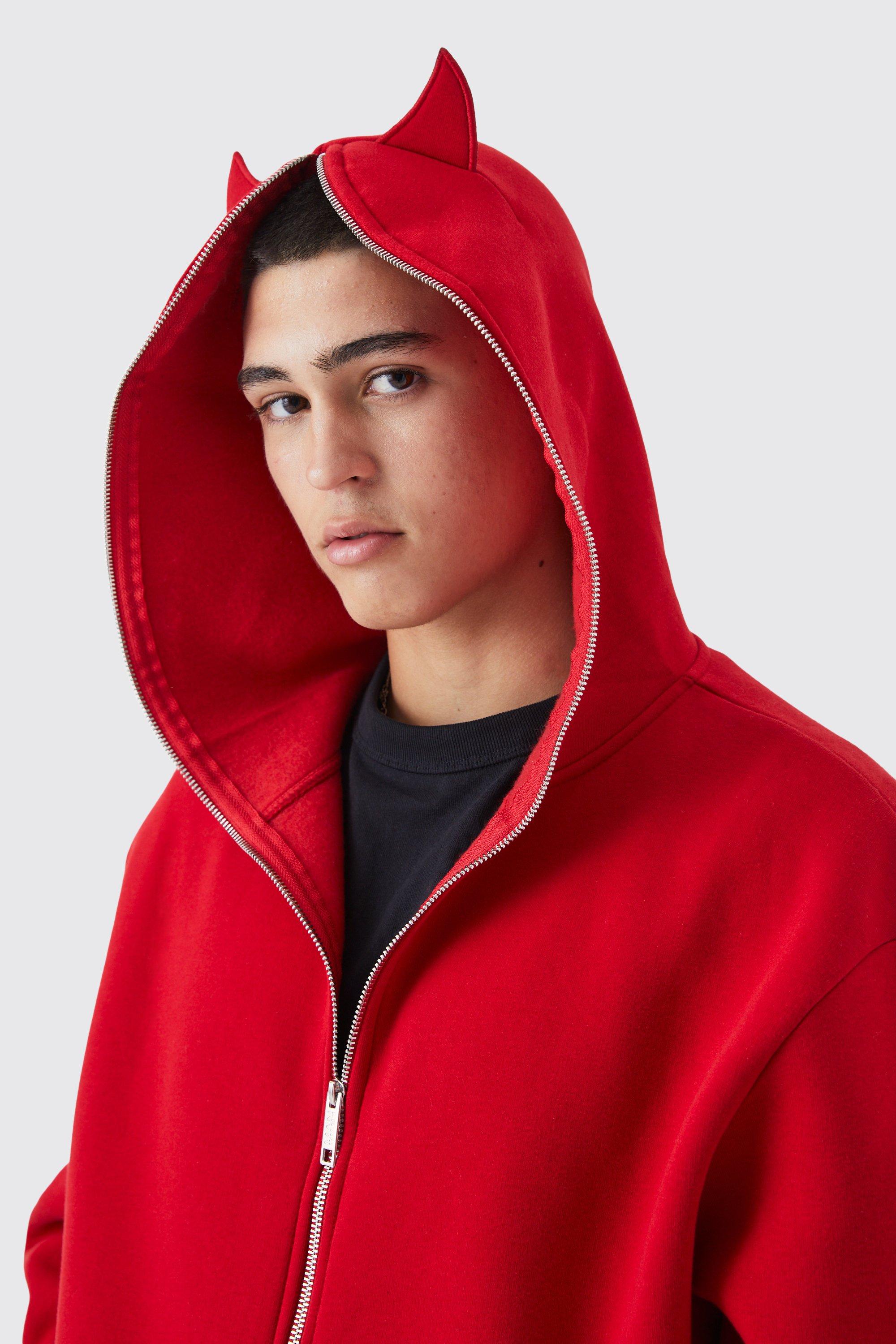 Oversized Devil Horn Hoodie