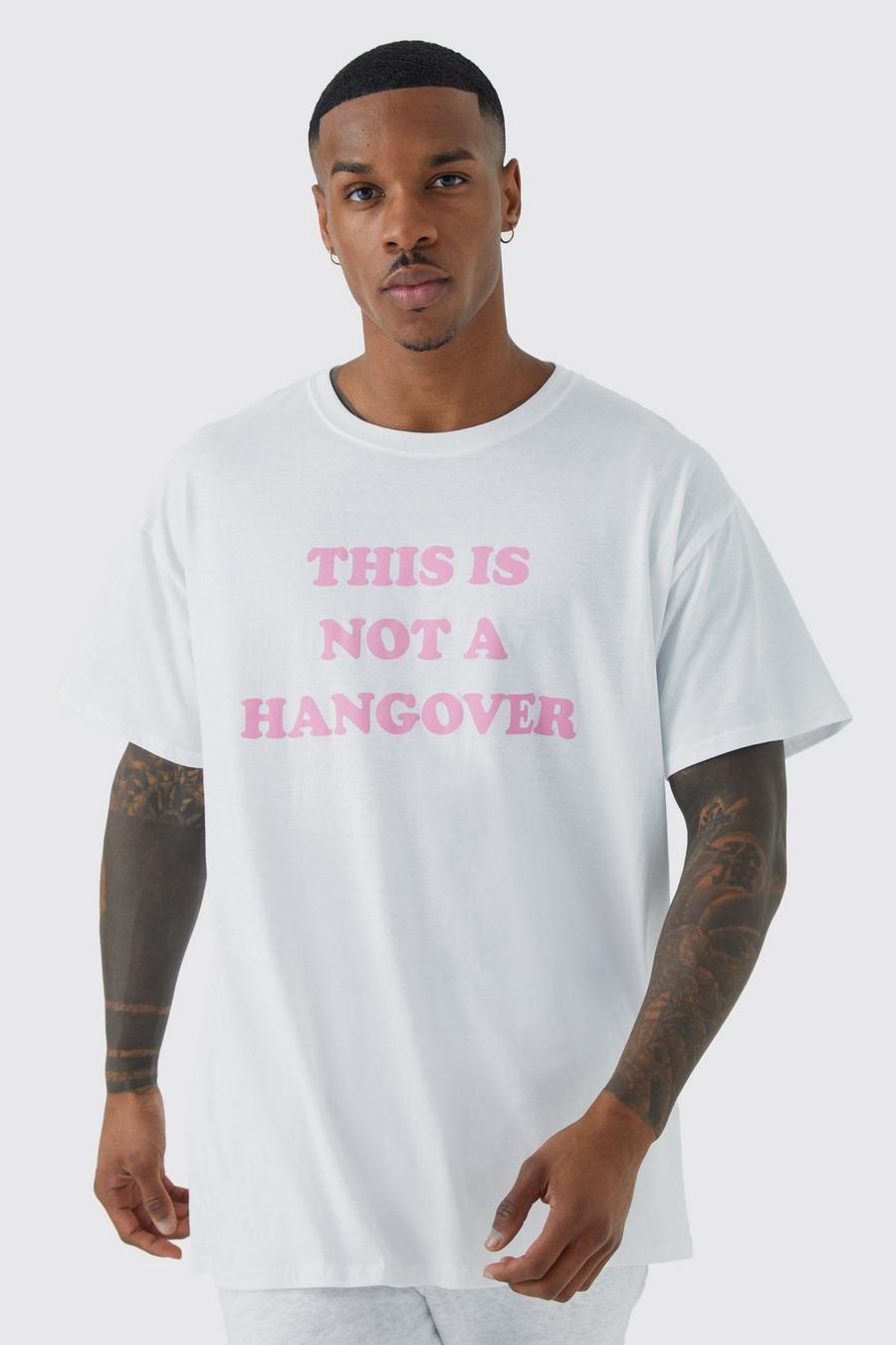Camiseta oversize con eslogan de Student, White image number 1