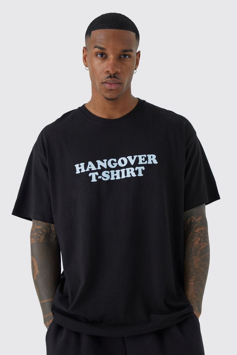 Camiseta oversize con eslogan de Student, Black nero