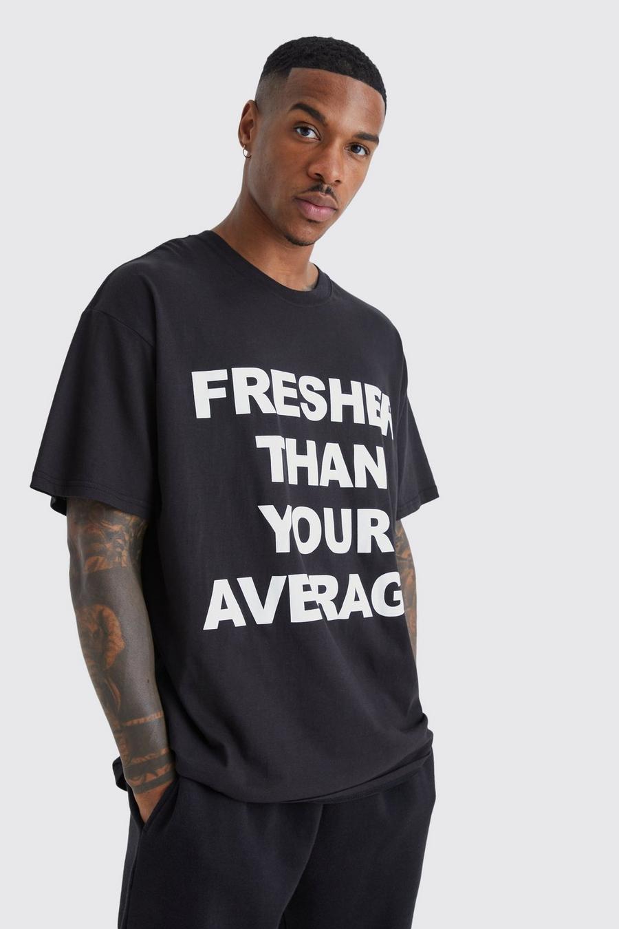 Men's Oversized Student Slogan T-shirt | Boohoo UK