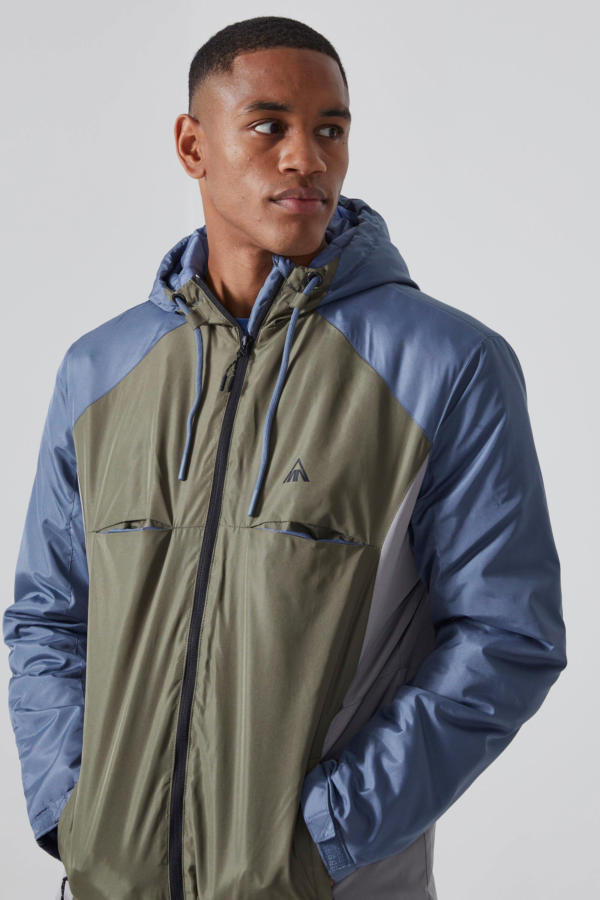 Relaxed Colour Block Padded Riptstop Jacket